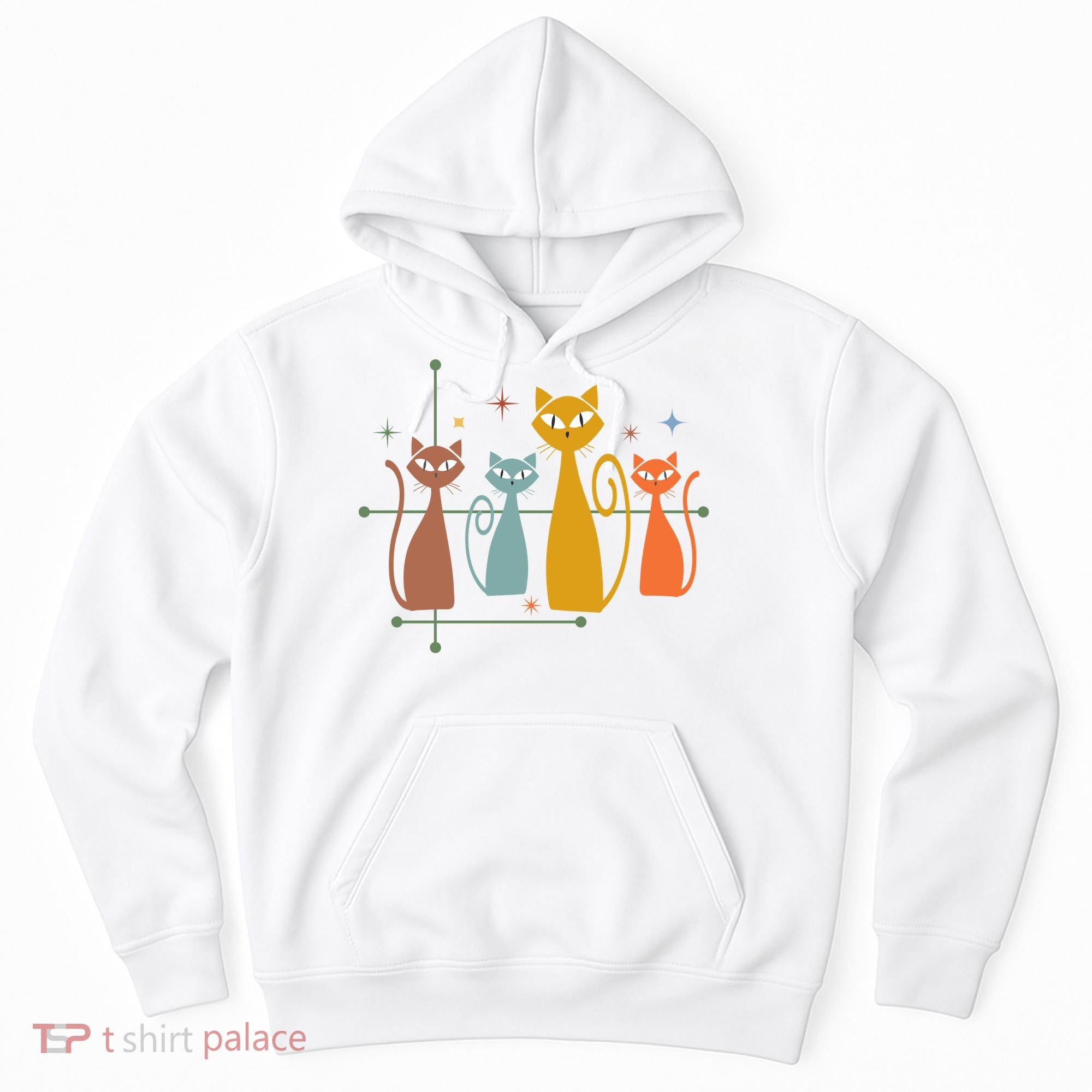 Century Cat Retro Cool Hoodie