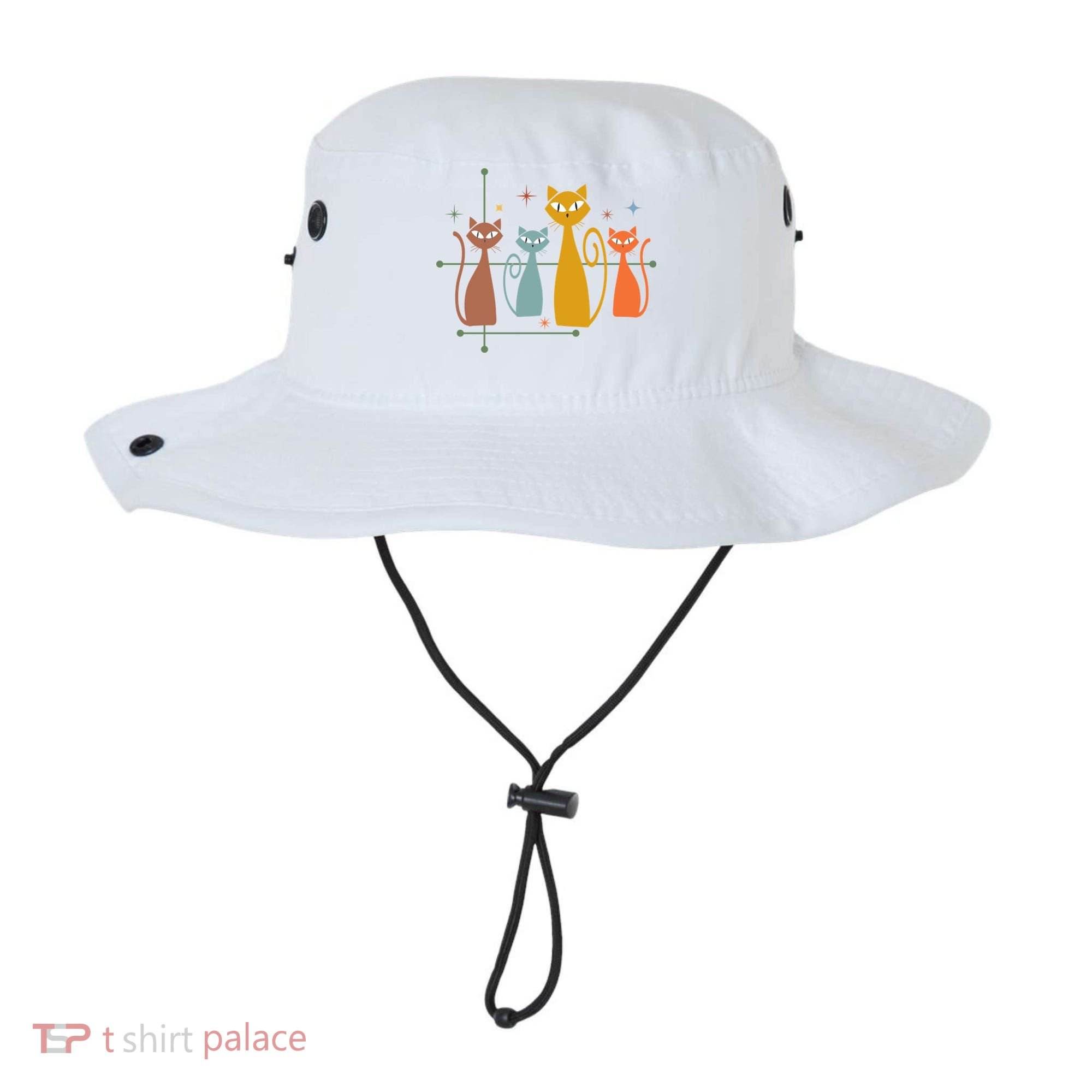 Century Cat Retro Cool Bucket Hat