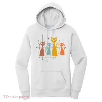 Century Cat Retro Cool Women's Hoodie