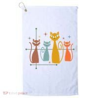 Century Cat Retro Cool Golf Towel thumb 0