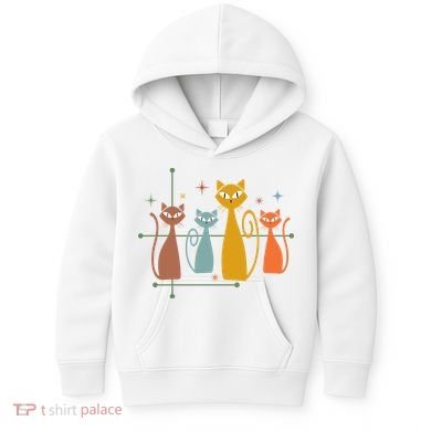 Century Cat Retro Cool Kids Hoodie
