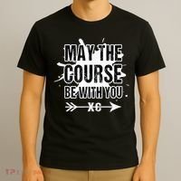 Cross Country Runner May The Course Be With You T-Shirt thumb 3