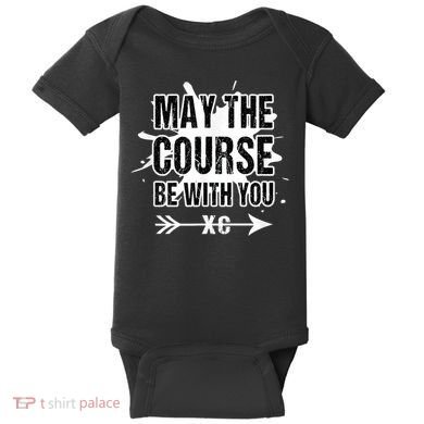 Cross Country Runner May The Course Be With You Baby Bodysuit