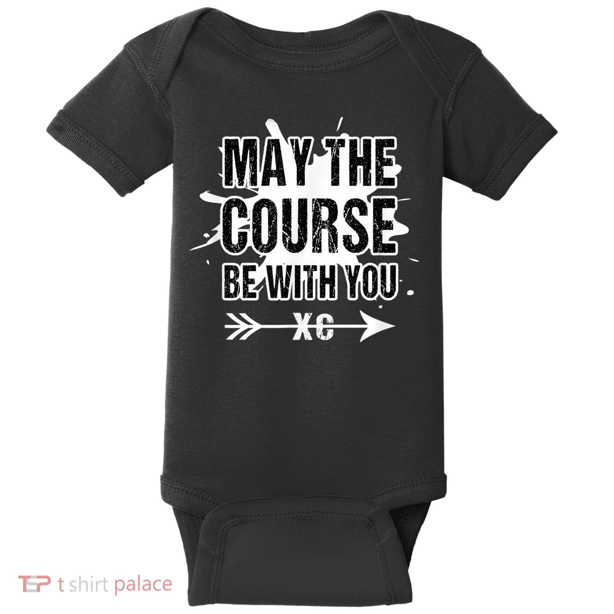 Cross Country Runner May The Course Be With You Baby Bodysuit