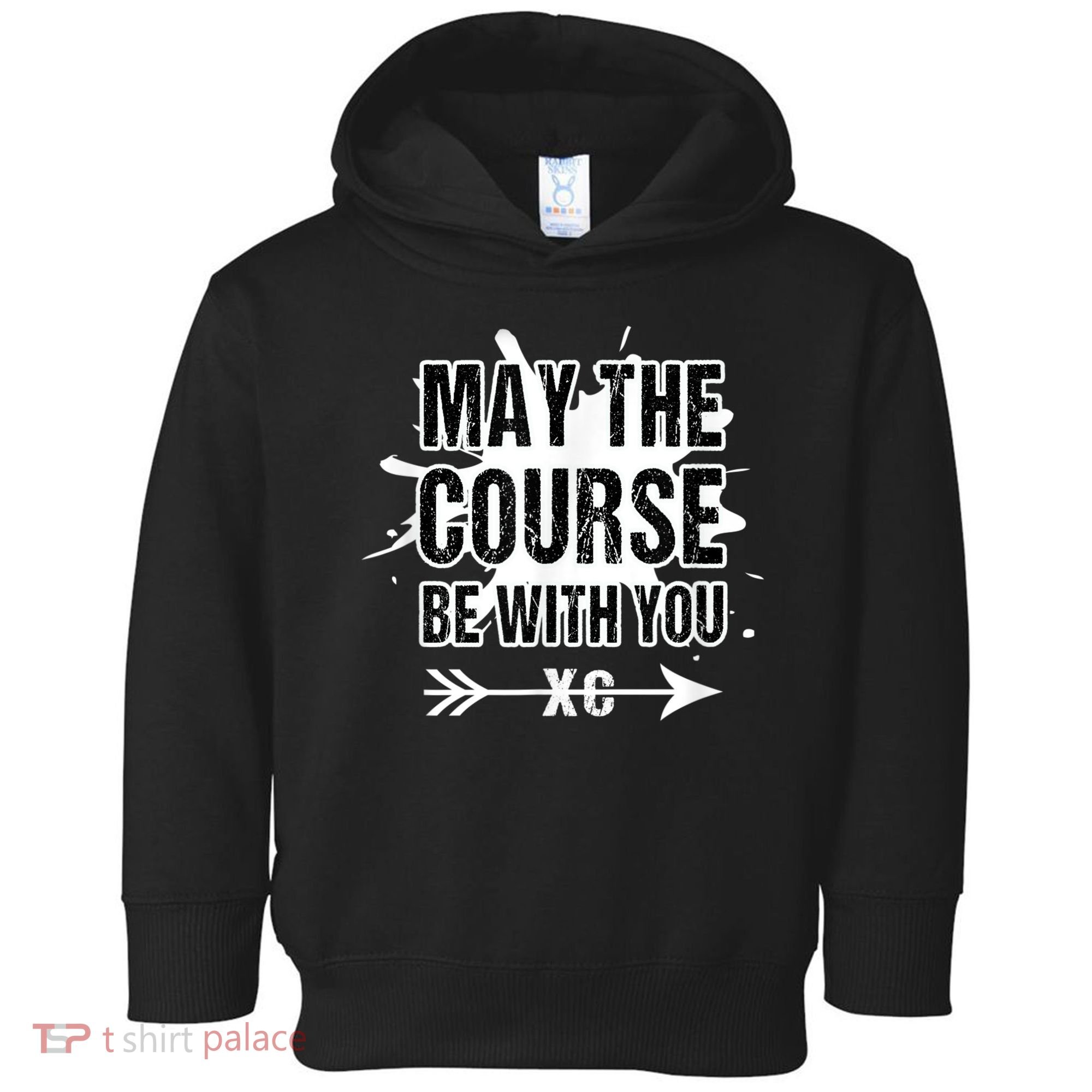 Cross Country Runner May The Course Be With You Toddler Hoodie