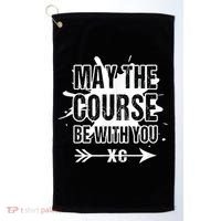 Cross Country Runner May The Course Be With You Golf Towel thumb 0