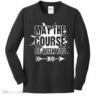 Cross Country Runner May The Course Be With You Kids Long Sleeve Shirt thumb 0