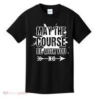Cross Country Runner May The Course Be With You Kids T-Shirt thumb 0