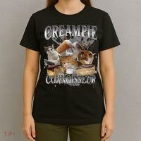 Creampie Connoisseur Raunchy Funny Cat Meme Adult Humor T-Shirt thumb 4