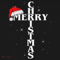 Christian Christmas Santa Hat Jesus Cross And Snow Pajama Set thumb 2