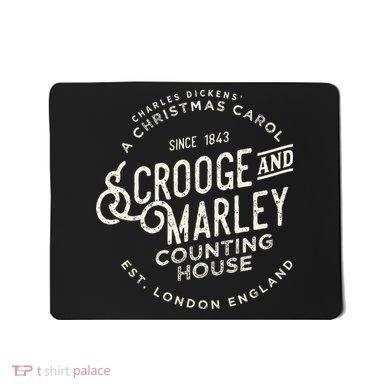 Christmas Carol Scrooge & Marley Holiday Design Tradition Mousepad