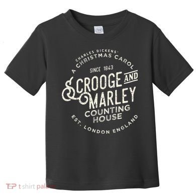 Christmas Carol Scrooge & Marley Holiday Design Tradition Toddler T-Shirt