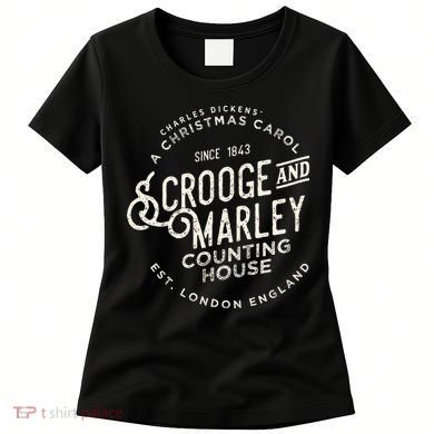 Christmas Carol Scrooge & Marley Holiday Design Tradition Women's T-Shirt