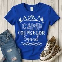 Camp Counselor Squad Gift Idea For Summer Camp Counselors Cool Gift Women's T-Shirt thumb 3