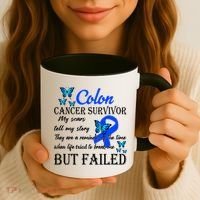 Colon Cancer Survivor My Scars Tell My Story Coffee Mug thumb 3