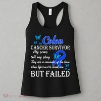 Colon Cancer Survivor My Scars Tell My Story Women's Tank Top thumb 3