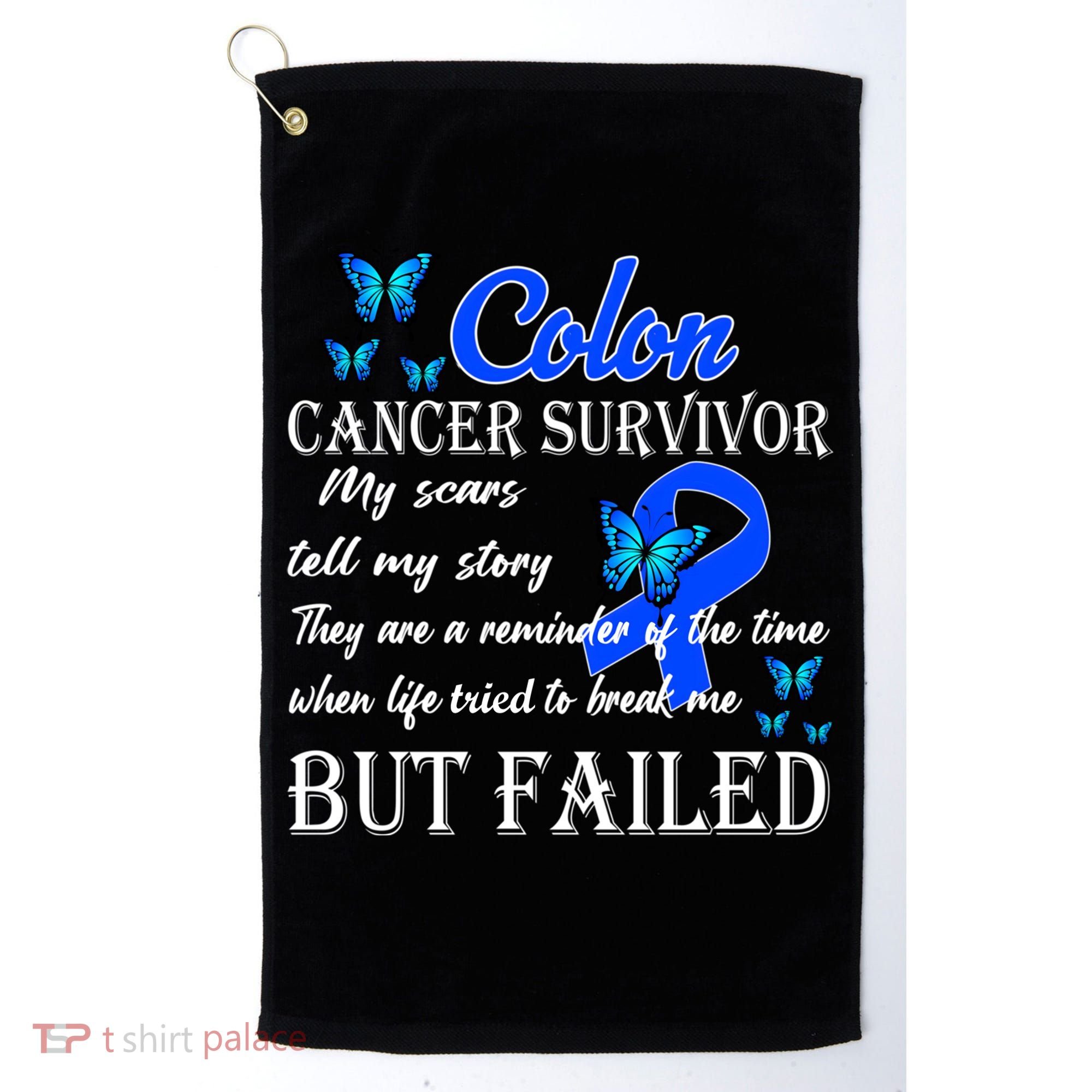 Colon Cancer Survivor My Scars Tell My Story Golf Towel