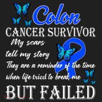 Colon Cancer Survivor My Scars Tell My Story Golf Towel thumb 3