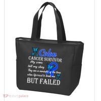Colon Cancer Survivor My Scars Tell My Story Tote Bag thumb 3
