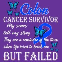 Colon Cancer Survivor My Scars Tell My Story Long Sleeve Shirt thumb 2