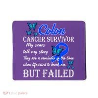 Colon Cancer Survivor My Scars Tell My Story Mousepad thumb 0