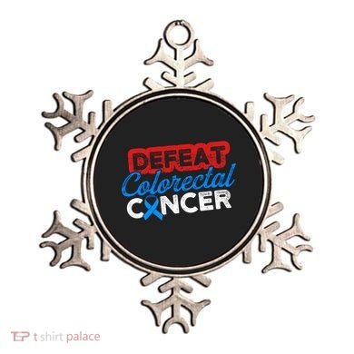 Colorectal Cancer Survivor Defeat Crc Warrior Gift Ornament