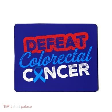 Colorectal Cancer Survivor Defeat Crc Warrior Gift Mousepad