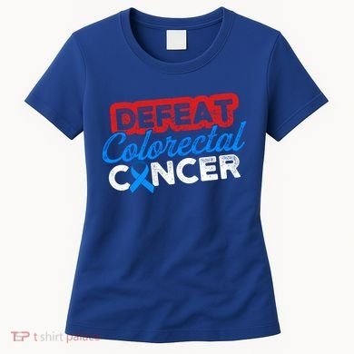 Colorectal Cancer Survivor Defeat Crc Warrior Gift Women's T-Shirt