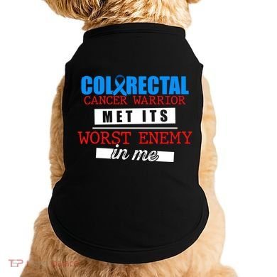 Colorectal Cancer Survivor Enemy Crc Warrior Gift Doggie Tank