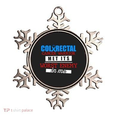 Colorectal Cancer Survivor Enemy Crc Warrior Gift Ornament