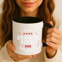 Choose Common Sense Over Nonsense Coffee Mug thumb 3