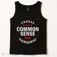 Choose Common Sense Over Nonsense Tank Top thumb 2