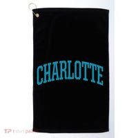 Charlotte Charlotte Sports College Style Nc Golf Towel thumb 0