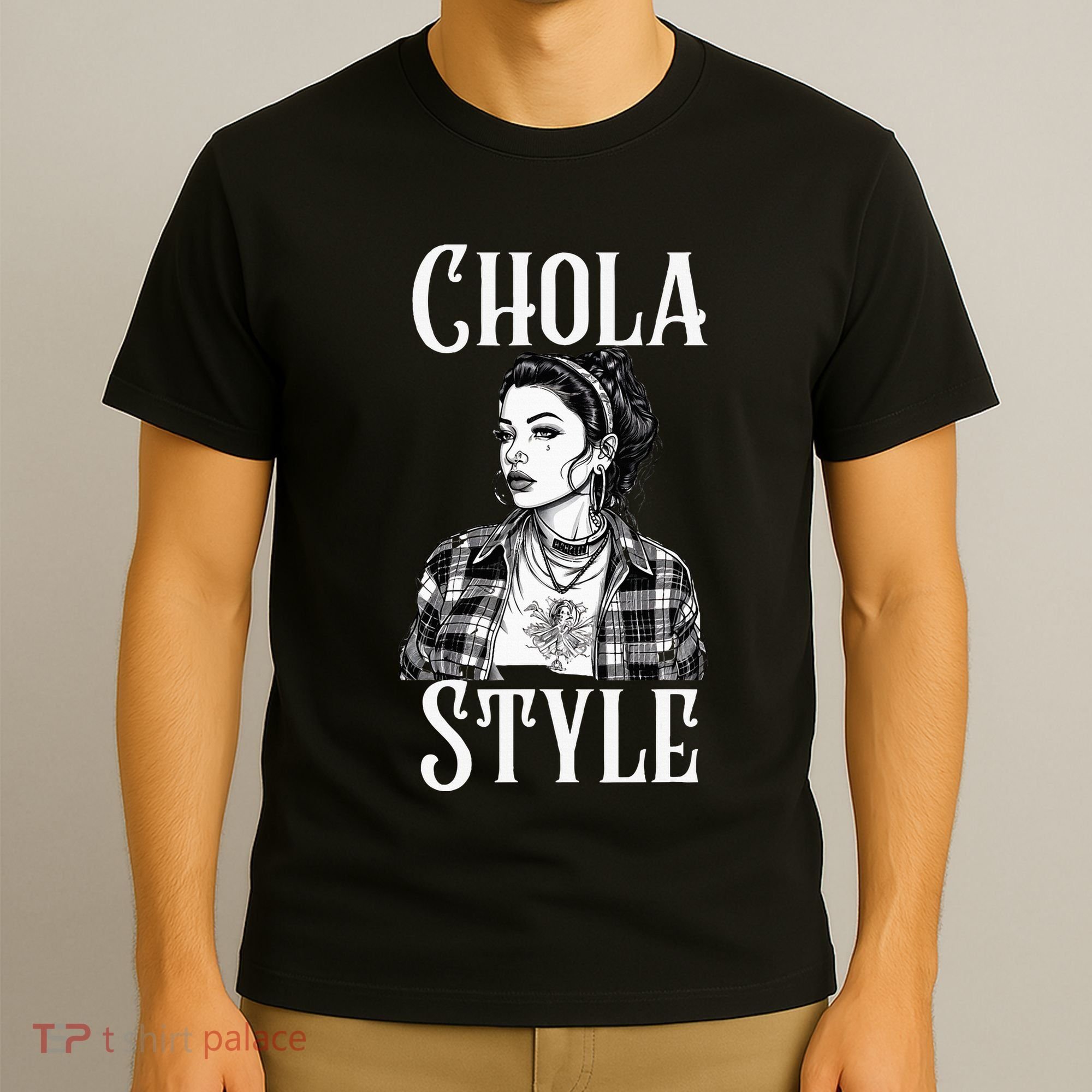 Chicana Chola Style Lowrider Clothes Mexican American Latina T-Shirt