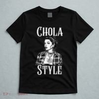Chicana Chola Style Lowrider Clothes Mexican American Latina T-Shirt thumb 5