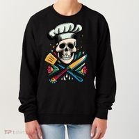 Cooking Chef Skull Women's Sweatshirt thumb 0