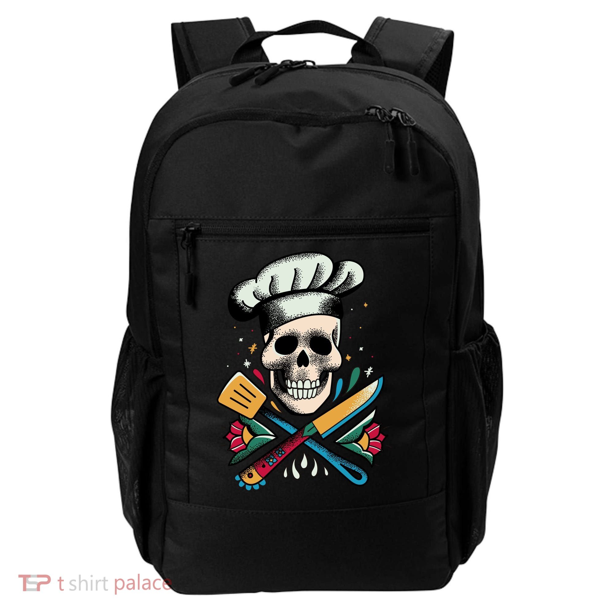 Cooking Chef Skull Backpack