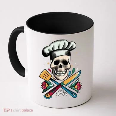 Cooking Chef Skull Coffee Mug