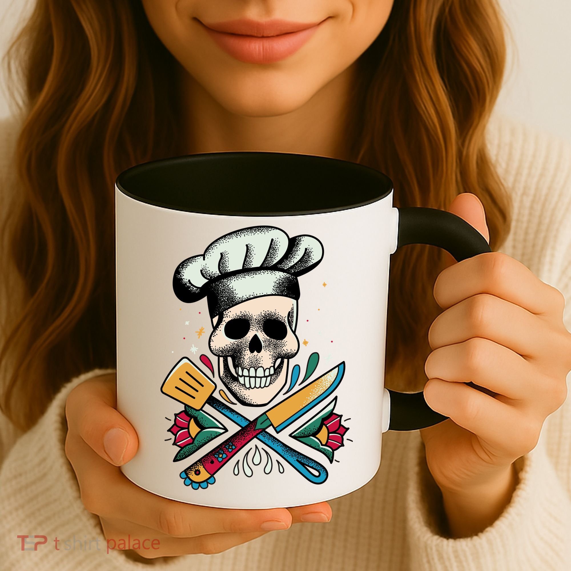 Cooking Chef Skull Coffee Mug