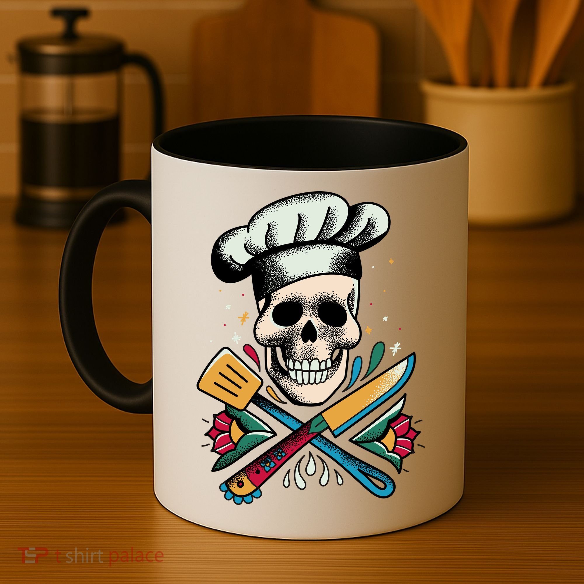 Cooking Chef Skull Coffee Mug