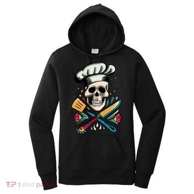 Cooking Chef Skull Women's Hoodie