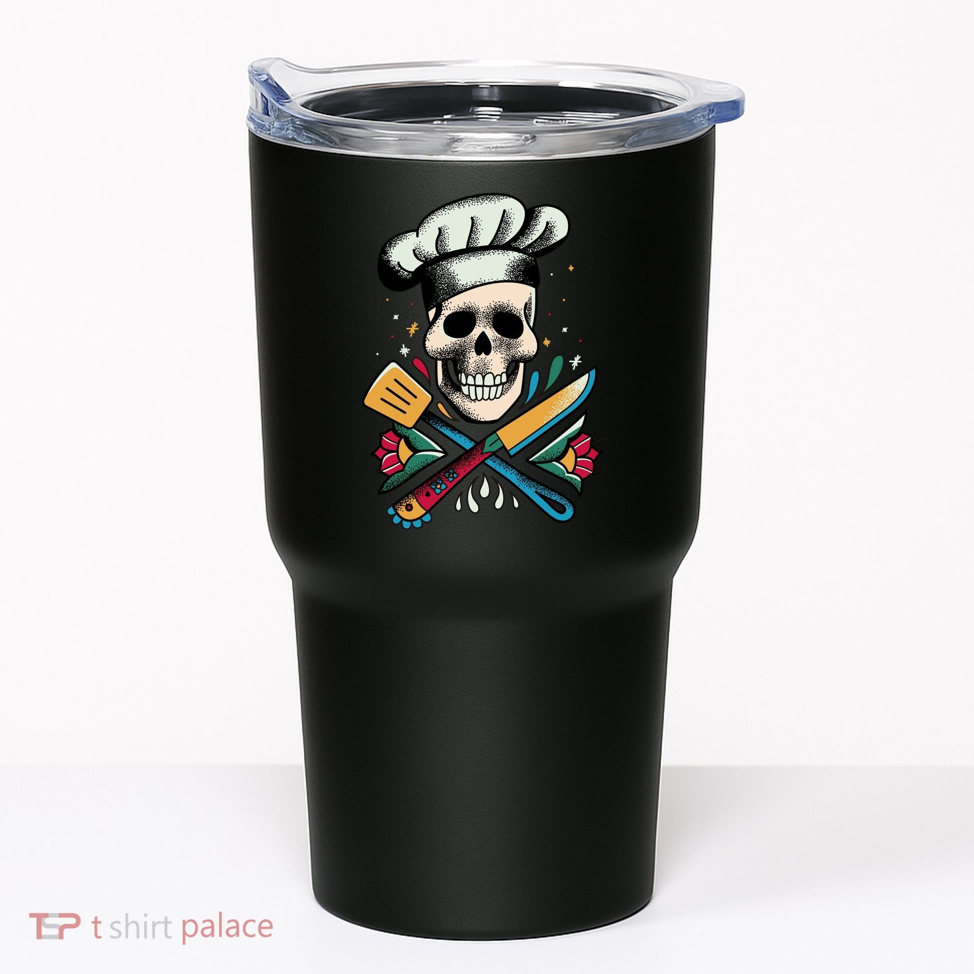Cooking Chef Skull Tumbler