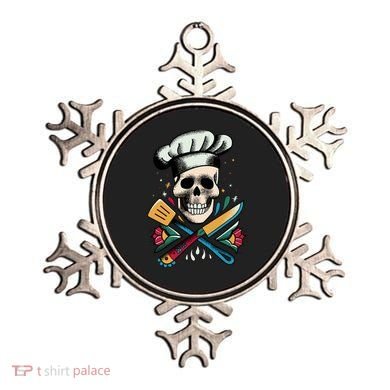 Cooking Chef Skull Ornament