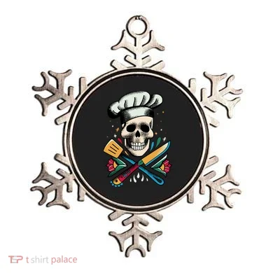 Cooking Chef Skull Ornament