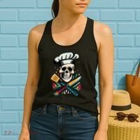 Cooking Chef Skull Women's Tank Top thumb 2