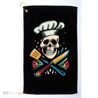Cooking Chef Skull Golf Towel thumb 0