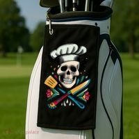 Cooking Chef Skull Golf Towel thumb 2