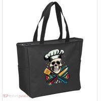 Cooking Chef Skull Tote Bag thumb 2