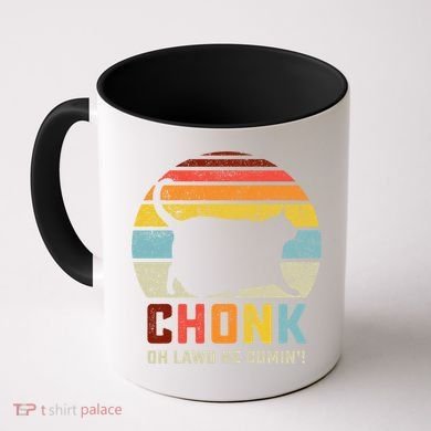 Chonk Cat Scale Meme Funny Retro Style Vintage Cats Memes Gift Coffee Mug