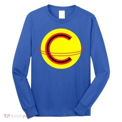 Captain Cosmic Space Superhero Long Sleeve Shirt